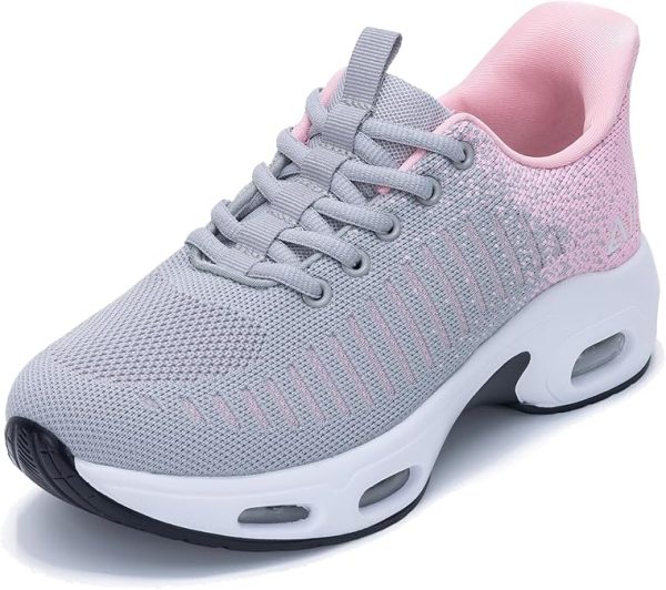 Womens Air Walking Shoes Athletic Sports Tennis Hands Free Running Fashion Sneakers for Gym Workouts