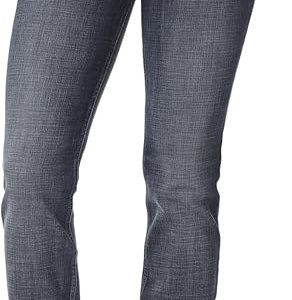 Wrangler Women's Western Mid Rise Stretch Straight Leg Jeans