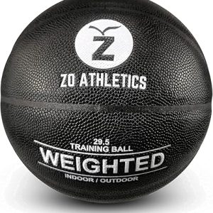 Zo Athletics Weighted Basketball - Workout Included on The 3lb Size 7 Heavy Basketball for Training and Dribbling Drills - Basketball Training Equipment for Teen Boys and Girls﻿ Basketballs