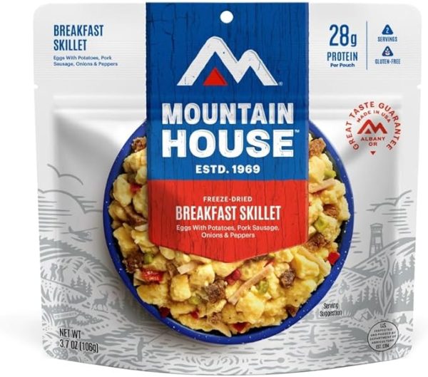 Mountain House Breakfast Skillet | Freeze Dried Backpacking & Camping Food | 2 Servings | Gluten-Free