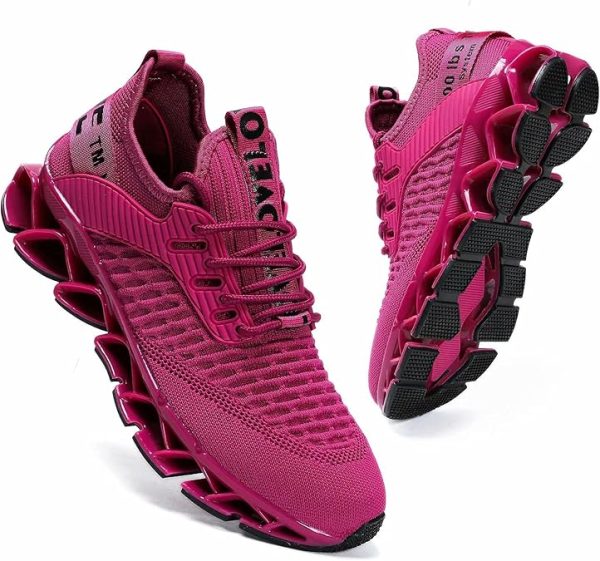 Womens Running Shoes Blade Tennis Walking Fashion Sneakers Breathable Non Slip Gym Sports Work Trainers