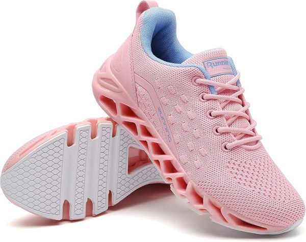 Women's Running Shoes Non Slip Athletic Tennis Walking Blade Type Sneakers