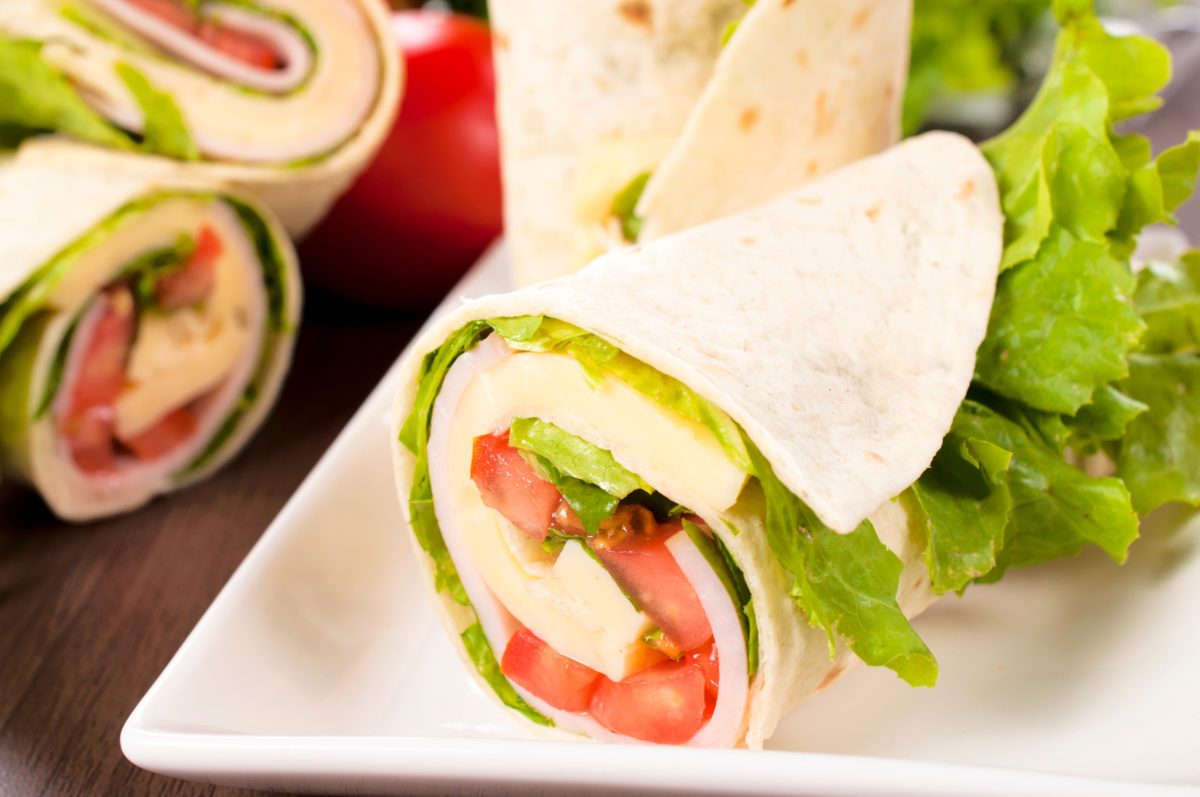 Turkey, Spinach and Apple Wrap - Women Fitness