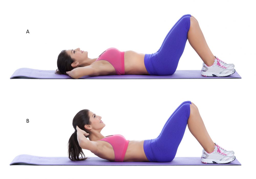 Top 5 Exercises To Get Flat Abs With No Equipment - Women Fitness